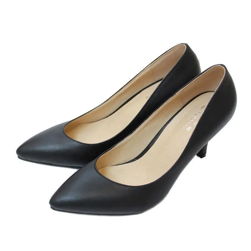 Women's High Heels Women Pumps Bride Party Thin Heel Pointed Toe Sheepskin High Heel Shoes Plue Size 34-41 D30-579