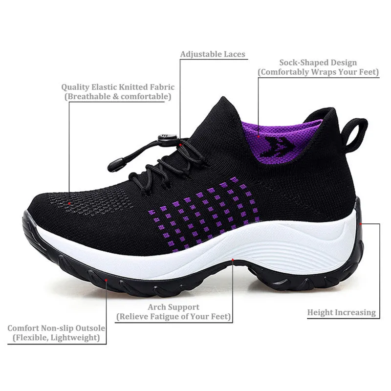Yiffany Frauen Ultra-Comfy Atmungsaktive Turnschuhe